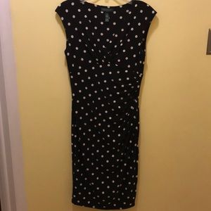 Lauren Black & White polka dot Dress Sz. 10